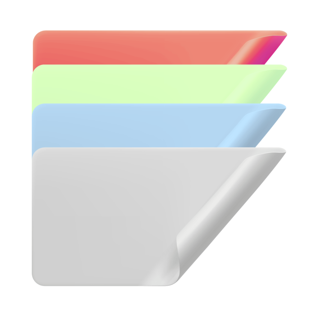 Färgade papper etiketter
